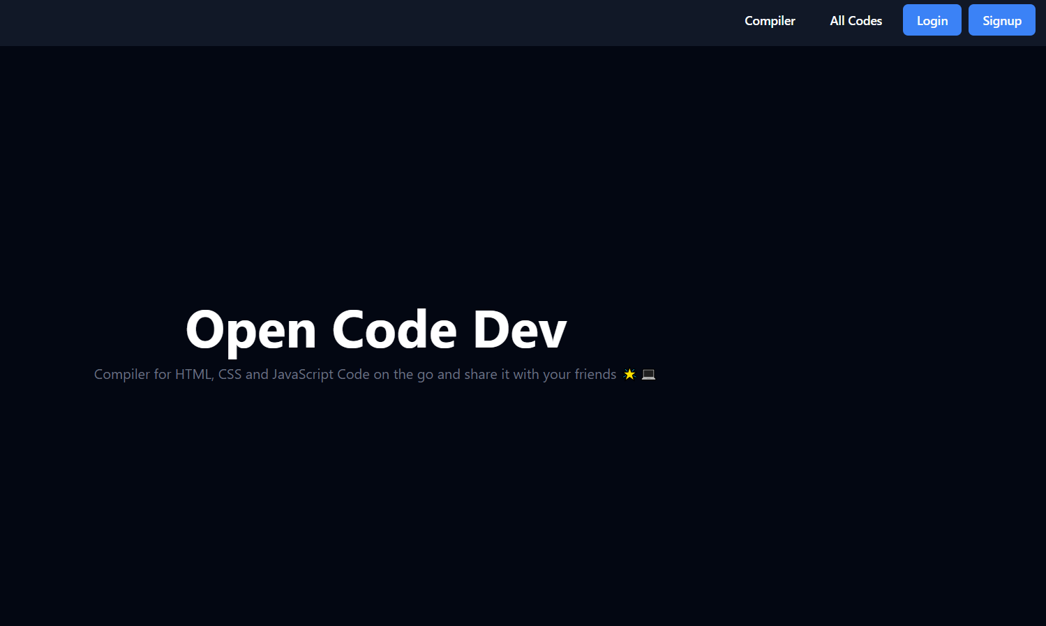 Open Code Dev Homepage preview image